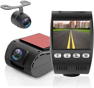 Pyle Dash Cam Car Recorder DVR - 2 Inch Monitor Blackbox Rear Camera View Full Color HD 1080p Video Security Loop Camcorder - PiP Night Vision Audio Record Micro SD & Built-in Microphone (PLDVRCAM48)