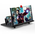 20" Screen Magnifier for Cell Phone -3D Magnifying Projector Screen Enlarger Expander for Movies, Videos, and Gaming – Foldable Phone Stand with Screen Amplifier – Compatible with All Smartphones