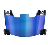 Loudmouth Football Visor - Universal Fit Youth & Adult Football Helmet Visor (Blue)
