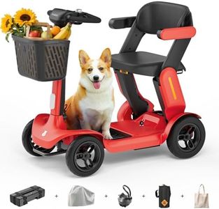 Paiseec Mobility Scooter S3 Pro 40 Miles, Airline Approved Mobility Scooter for Seniors, Intelligent Speed Control Foldable Mobility Scooters, 250W Powered All Terrain Mobility Scooters for Adults