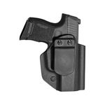 MFT Holsters Inside Waistband Holster, Ambidextrous, Fits Glk Sig P365, Kydex, Includes 1.5" Belt Attachement, Black Finish, One Size, HSIG365AIWBA-BL