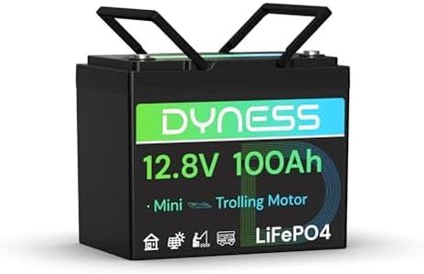 Dyness Lithium Batterie 12V 100Ah LiFePO4 Mini Akku mit 100A BMS, Niedertemperaturschutz, Max.15000 Zyklen, für Bootsmotor, Wohnwagen, Batterie Box, Solarsysteme, Netzunabhängige Systeme