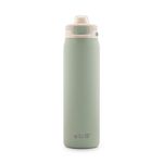 Ello Pop & Fill 22oz Stainless Steel Water Bottle with QuickFill Technology, Double Walled and Vacuum Insulated Metal, Leak Proof Locking Lid, Sip and Chug, Reusable, BPA Free, Pistachio