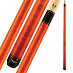 Viking Valhalla 100 Series No Wrap 2 Piece 58” Pool Cue Stick VA109 (18oz, Autumn Orange)