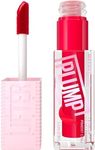 MAYBELLINE Lifter Gloss Lifter Plump, Plumping Lip Gloss with Chili Pepper and 5% Maxi-Lip, Red Flag, Sheer Red, 1 Count