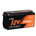 LiTime 12V 230Ah Plus Low-Temp Protection LiFePO4 Battery Built-in 200A BMS, Max 2944Wh Energy, Lithium Iron Phosphate Battery Perfect for Solar System, RV, Camping, Boat, Home Energy Storage