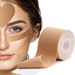 Facial Patches - Wrinkle Patches - Wrinkle Tape - Face Lifting Tape - Non-invasive wrinkle remover - Multifunctional High Elasticity Wrinkle Forehead Eyes Face Neck Lips Wrinkle Treatment - 5CM*500CM