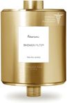 Filterbaby Titanium Shower Filter Pro - IAPMO Certified to NSF 177 Standard, Doctor Developed, Reduce up to 99% Chlorine/Chloramine/Lead/Certain Heavy Metals, Great Water Pressure, Long Lasting, Gold