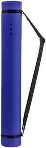 JJRING Blue Poster Tube, 25" to 40" Extendable Poster Storage Holder Tube with Carrying Strap, Poster Carrying Case for Blueprints, Scrolls, Maps and Architect Papers