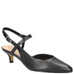 Bella Vita Womens Kayce Patent Slingback Heels, Black, 7 Narrow