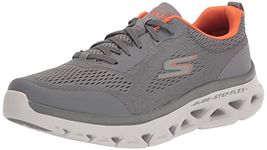 Skechers Mens GO Run Glide-Step Flex Charcoal/Orange Running Shoe - 6 UK (220503)