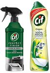 Cif Perfect Finish Oven & Grill Cleaner 435 ml & Abrasive Surface Cleaner Cream, Lemon| Kitchen & Bathroom, Removes Grease, Dirt & Tough Stains with Natural Cleaning Particles, 500 ml