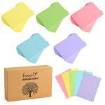 Koogel Coloured Index Cards, A6 Revision Cards 300 PCS Flash Cards Note Pad Record Cards Memory Stationery Supplies for Office University Presentation Study Learning