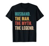 Husband The Man The Myth The Legend Retro Gift for Husband T-Shirt