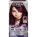 L’Oréal Paris Feria High-Intensity Shimmering Permanent Hair Color, V38 Intense Deep Violet, with Colour Booster Technology, Gentle, Deep Conditioning Hair Color for Women, 1 EA