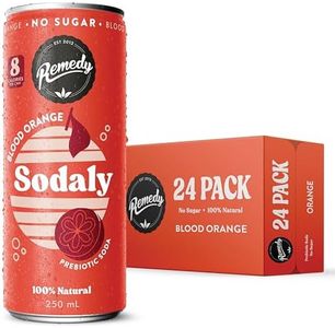 Remedy Sodaly - All Natural No Sugar Soft Drink - Blood Orange - 24 x 250ml Cans