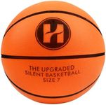HEABRZINGWJ Official Silent Basketball Size 7 (29.5"),Dribble Dream Upgraded Indoor Basketball & Quiet Bounce Dunk Airless Basketball with Box,Orange