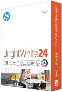 HP Papers | 8.5 x 11 Paper | BrightWhite 24 lb |1 Ream - 500 Sheets| 100 Bright | Made in USA - FSC Certified | 203000R