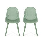 Christopher Knight Home 312460 Darleen Outdoor Dining Chair (Set of 2), Green