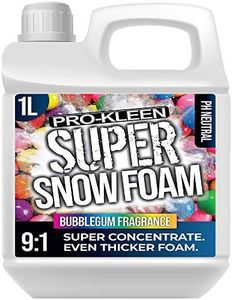Pro-Kleen Super Snow Foam Car Shampoo 1L - Produces Extra Thick Foam - pH Neutral & Super Concentrate Formula (Bubblegum)