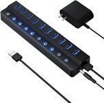 ONFINIO Powered USB Hub 3.0, 10-Por