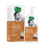 Mother Sparsh Milky Soft Baby Shampoo - 400ml | For Daily Moisturizing | Tear Free Formula With Milk Protein, Vitamin E & Coconut Oil