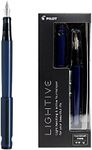 Pilot Fountain Pen LIGHTIVE Active Navy Medium Point FLT-2SR-ANV-M Black Ink With Original Stylus Ballpoint Touch Pen