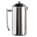 Frieling USA 0104 Double Wall Stainless Steel French Press Coffee Maker with Patented Dual Screen, Polished, 36-Ounce