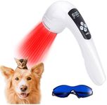 VENDELLA Portable Red Light Therapy Dogs for Pain Relief, Muscle and Joint Pain of Dogs Arthritis, Reduce Inflammation, Heal Wounds, Skin Infections and Clear, for Dogs, Cats, White