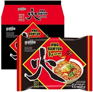 Paldo Hwa Ramyun Hot and Spicy Flavour Instant Noodles 120 g (Pack of 5)