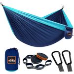 AnorTrek Camping Hammock, Super Lightweight Portable Parachute Hammock with Two Tree Straps Single or Double Nylon Travel Tree Hammocks for Camping Backpacking Hiking