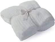 Barefoot Dreams CozyChic Ribbed Throw Blanket, Color: White