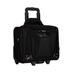 Wenger Transfer Wheeled Laptop Briefcase, Fits up to 16″ Laptop, up to 10″ Tablet, 20 l, Unisex, Ideal for Office Business Uni School, Black