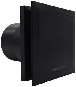 Airflow QT100 HT Bathroom Extractor Fan 25 L/s Flow Rate - Adjustable Humidity 60-90% RH & Timer, 2-Speed Options, QuietMark Certified 25dB(A), IP45, 3-Year Warranty