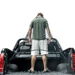 Cargo Net for Pickup Truck Bed, Trucks Cargo Net Mesh Organizer, 4'x4' Stretch to 7'x7' Highly Elastic Truck Bed Net for Camping, Trip Luggage, Compatible with Trailer, Ford, Chevrolet, Dodge