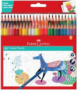 Faber-Castell 48 Triangular Colour Pencils|Multicolor