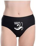 SHOWTIME Panties Panties Women Cotton Hipster Panty Panty for Women Cotton Soft Panty for hot Women penty for Woman's (Black, Medium)