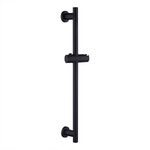 KES Black Shower Riser Rail Stainless Steel Bathroom Slider Rail with Shower Head Holder Wall Mounted, F204DG-BK