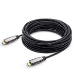 DELONG Fiber Optic HDMI Cable 100ft, HDMI Cable can Handle 4K@60Hz UHD at 18.2Gbps Ultra high Speed,Perfect for Long Distance Transmission(100ft/50ft/30ft Optional) 30m