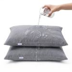 MY ARMOR Pillow Covers Set of 2 | Pillow Protector Waterproof & Dustproof Cotton Terry Pillow, 220+ GSM Standard Size Pillow Cover (20" x 30") – Grey