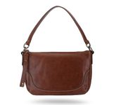 FRYE Women's Melissa Top Handle Crossbody, Cognac, O/S