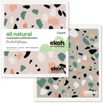 EKOH Swedish Dishcloths for Kitchen - Paper Towel Alternative - Reusable Sponge Cleaning Cloth - Zero Waste 2 Pack Eco Sponge Cloths - Compostable Dish Washing Cloth (Terrazzo Stone 2 Pack Dishcloths)