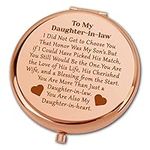 Ximalun Daughter in Law Gifts from Mother in Law Compact Makeup Mirror for Daughter in Law Wedding Gifts Christmas Mothers Day Birthday Gifts for Daughter in Law