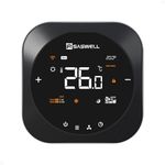 SASWELL Smart Thermostat 3H/2C, WiFi Household Thermostat for Heat Pump and Conventional Multi-Stage System, Easy DIY Installation, Voice Control, Support Alexa and Google Home, LED Color Screen