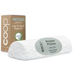 Coop Home Goods - Bolster Pillow, 4 Position Half-Moon Form with Adjustable Insert - Memory Foam Knee Pillow, Leg Pillow, Neck Pillow, Lumbar Pillow - Wedge Pillow Helps Relieve Neck and Back Pain