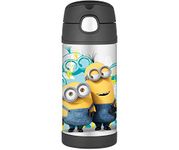 Thermos Funtainer 12 Ounce Bottle, Minions (Black)