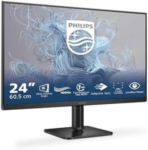 Philips 24E2N1100LB - Moniteur Full HD 24 Pouces, synchronisation d'image adaptative (1920x1080, 100 Hz, 1x D-Sub, 1x HDMI 1.4) Noir