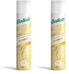 Batiste Dry Shampoo in Blondes with a Hint of Colour 200ml, No Rinse Spray to Refresh Hair in Between Washes, No White Residue for Blonde or Highlighted Hair (Pack of 2)