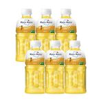 Mogu Mogu Pineapple Juice with 25% NATA De Coco | Energy Booster Drink | Full of Fruit Fibres | No Added Preservatives and Colours -320ml (Pack of 6)