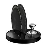 MHW-3BOMBER 58mm Puck Screen Set, Reusable Espresso Metal Coffee Filter,0.2mm and 0.8mm Ultra-Thin Titanium Coated with Espresso Puck Screen Stand and Auxiliary Magnetic Suction FG7053B-OS